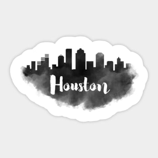 Houston watercolor Sticker